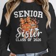 Senior Sister Class Of 2026 Coquette Basketball Graduation Unisex Sweatshirt