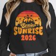 Senior Sunrise Class Of 2026 Graduation Proud Graduate Retro Unisex Sweatshirt