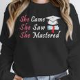 She Came She Saw She Mastered Graduation Unisex Sweatshirt