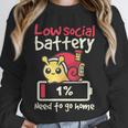 Snail Low Social Battery Need To Go Home Tee For Introvert Unisex Sweatshirt Snail Low Social Battery Need To Go Home Tee For Introvert Unisex Sweatshirt
