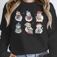 Snowman Reading Book Santa Christmas Bookish Teacher Unisex Sweatshirt