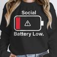 Social Battery Low Anti-Social Introvert Unisex Sweatshirt Social Battery Low Anti-Social Introvert Unisex Sweatshirt