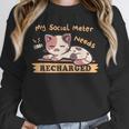 Social Meter Recharge Social Meter For Introverts Unisex Sweatshirt Social Meter Recharge Social Meter For Introverts Unisex Sweatshirt