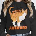 SOCIALLY AWKWARD FUNNY CAT ANTISOCIAL INTROVERT WEIRD Unisex Sweatshirt SOCIALLY AWKWARD FUNNY CAT ANTISOCIAL INTROVERT WEIRD Unisex Sweatshirt