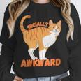 SOCIALLY AWKWARD FUNNY CAT ANTISOCIAL INTROVERT WEIRD Unisex Sweatshirt SOCIALLY AWKWARD FUNNY CAT ANTISOCIAL INTROVERT WEIRD Unisex Sweatshirt