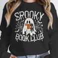 Spooky Book Club Cute Ghost Reading Book Halloween Costume Unisex Sweatshirt