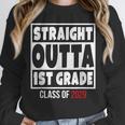 Straight Outta 1st Grade Class Of 2029 Shirt Graduation Unisex Sweatshirt