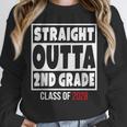 Straight Outta 2nd Grade Class Of 2028 Shirt Graduation Unisex Sweatshirt
