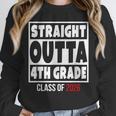 Straight Outta 4th Grade Class Of 2026 Shirt Graduation Unisex Sweatshirt