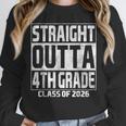 Straight Outta 4th Grade Graduation Class 2026 Fourth Grade Unisex Sweatshirt