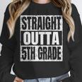 Straight Outta 5th Grade Graduation Motivational Unisex Sweatshirt