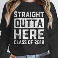 Straight Outta Here Class Of 2018 Senior Graduation Unisex Sweatshirt