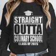 Straight Outta Culinary School Graduation Idea Class Of 2025 Unisex Sweatshirt