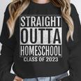 Straight Outta Homeschool Graduation Tee 2023 Unisex Sweatshirt