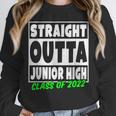 Straight Outta Junior High School Class Of 2022 Graduation Unisex Sweatshirt