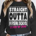 Straight Outta Nursing School Class Of 2018 Graduation Unisex Sweatshirt