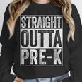 Straight Outta Pre-K Shirt Preschool Boy Girl Graduation Unisex Sweatshirt