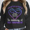 Suicide Prevention Shirt Teal & Purple In Memory Of Nephew Unisex Sweatshirt