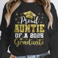 Super Proud Auntie Of 2025 Graduate Senior Graduation Family Unisex Sweatshirt