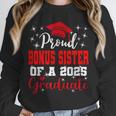 Super Proud Bonus Sister Of 2025 Graduate Graduation Family Unisex Sweatshirt