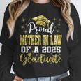 Super Proud Mother In Law Of 2025 Graduate Graduation Family Unisex Sweatshirt