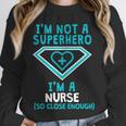 Superhero RN Nurse Shirt Graduation Unisex Sweatshirt