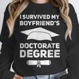 I Survived My Boyfriend's Doctorate Degree Graduation Unisex Sweatshirt