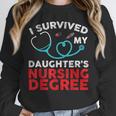 I Survived My Daughter's Nurse Degree School Graduation Unisex Sweatshirt
