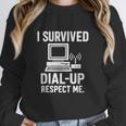 I Survived Dial-Up Internet – Retro 90s Nostalgia Unisex Sweatshirt