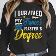 i Survived My Fiance's Masters Degree Graduation Gifts Unisex Sweatshirt