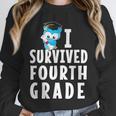 I Survived Fourth Grade Graduation Kids Owl Grad Unisex Sweatshirt