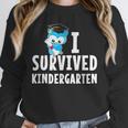 I Survived Kindergarten Graduation Kids Owl Grad Unisex Sweatshirt