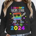 I Survived Nursing School Of 2024 Student Graduation 2024 Unisex Sweatshirt