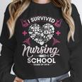 I Survived Nursing School Class Of 2018 Graduation T-Shirt Unisex Sweatshirt