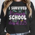 I Survived Nursing School Class Of 2025 New Nurse Graduation Unisex Sweatshirt