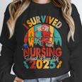 I Survived Nursing School Class Of 2025 Proud Graduation Unisex Sweatshirt