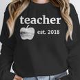 Teacher Est 2018 Vintage Graduation Unisex Sweatshirt