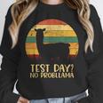 Test Day No Probllama Silhouette Teacher Student Graduation Unisex Sweatshirt