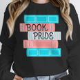 Threadless Grey Sky Chai Trans Book Pride Graphic Unisex Sweatshirt