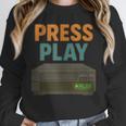 VHS Cassette Retro Analog Nostalgia Theme Unisex Sweatshirt