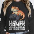 I Like Video Games Bearded Dragon Gamer Introvert Mood Unisex Sweatshirt I Like Video Games Bearded Dragon Gamer Introvert Mood Unisex Sweatshirt