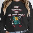 I Like Video Games Dogs And Maybe 3 People Gamer Introvert Unisex Sweatshirt I Like Video Games Dogs And Maybe 3 People Gamer Introvert Unisex Sweatshirt