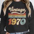 Vintage 1970 Birthday Retro Style 70's Born Nostalgia Outfit Unisex Sweatshirt