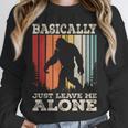 Vintage Basically Just Leave Me Alone Bigfoot Introverts Unisex Sweatshirt