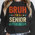 Vintage Bruh I'm A Senior Class Of 2025 Graduation Women Men Unisex Sweatshirt