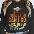 Vintage I Graduated Can I Go Back To Bed Now Graduation Unisex Sweatshirt