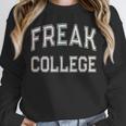 Vintage Sarcastic FREAK COLLEGE Introvert Anti Social Unisex Sweatshirt