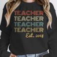 Vintage Teacher Established 2018 Graduation Men Unisex Sweatshirt