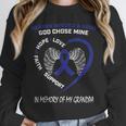 I Wear Blue In Memory Of My Grandpa Colon Cancer Awareness Unisex Sweatshirt