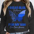 I Wear Blue In Memory For My Son Colon Cancer Awareness Unisex Sweatshirt I Wear Blue In Memory For My Son Colon Cancer Awareness Unisex Sweatshirt